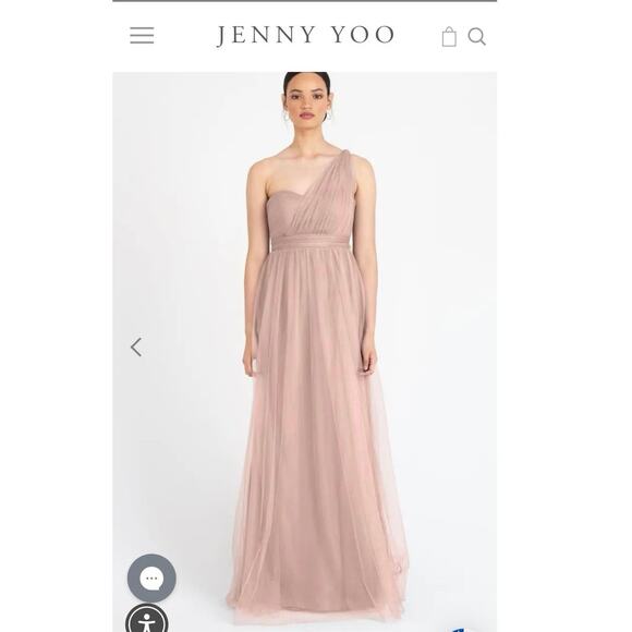 Jenny Yoo Women's Annabelle Convertible Tulle Column Dress size 6 - Picture 3 of 16